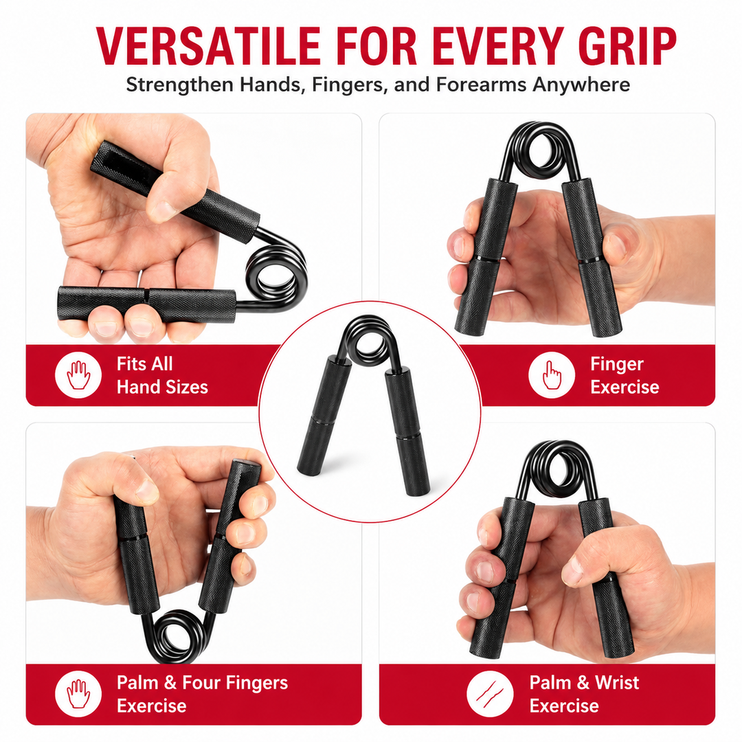 Premium Metal Hand Gripper Adjustable 50–350LB Grip Strength Trainer Finger Wrist Forearm Exercise Tool Gym Home Fitness Muscle Workout Device