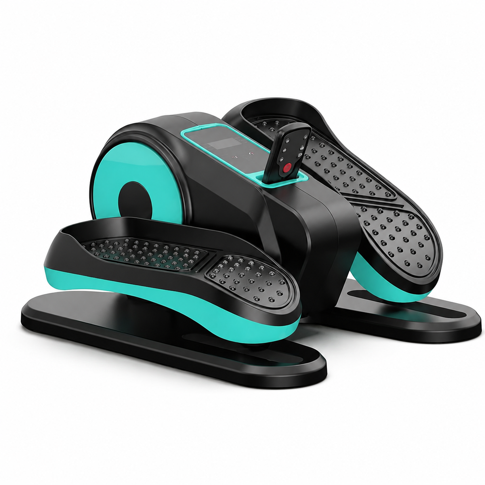 Premium Mini Electric Elliptical Stepper Portable Home Pedal Exerciser Compact Cardio Training Stair Stepper Low Impact Fitness Machine Indoor Use