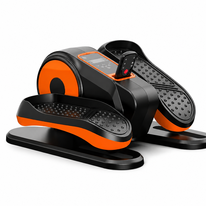 Premium Mini Electric Elliptical Stepper Portable Home Pedal Exerciser Compact Cardio Training Stair Stepper Low Impact Fitness Machine Indoor Use