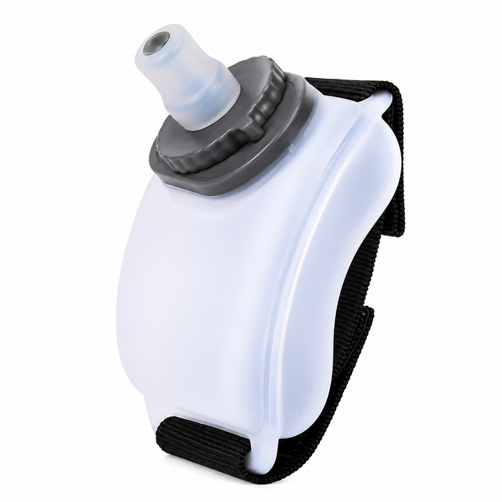Premium Mini Running Wrist Water Bottle Holder Soft Flask Hydration Pack Adjustable Wrist Strap Hands Free Sports Water Bottle for Running Cycling Hiking Fitness