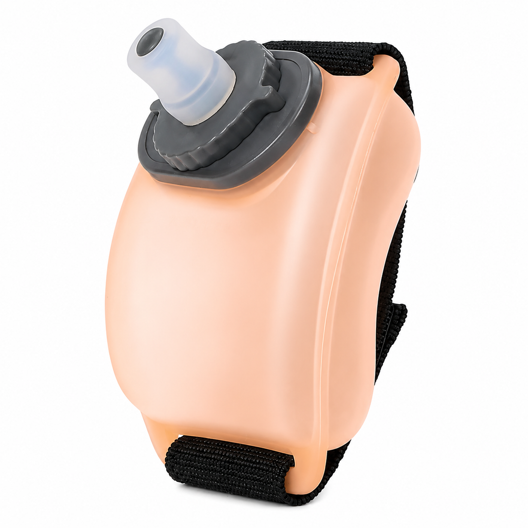 Premium Mini Running Wrist Water Bottle Holder Soft Flask Hydration Pack Adjustable Wrist Strap Hands Free Sports Water Bottle for Running Cycling Hiking Fitness