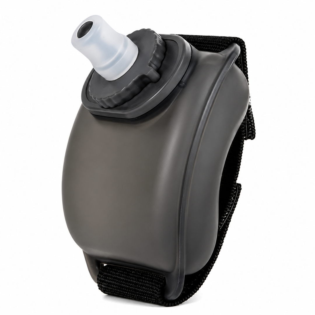 Premium Mini Running Wrist Water Bottle Holder Soft Flask Hydration Pack Adjustable Wrist Strap Hands Free Sports Water Bottle for Running Cycling Hiking Fitness