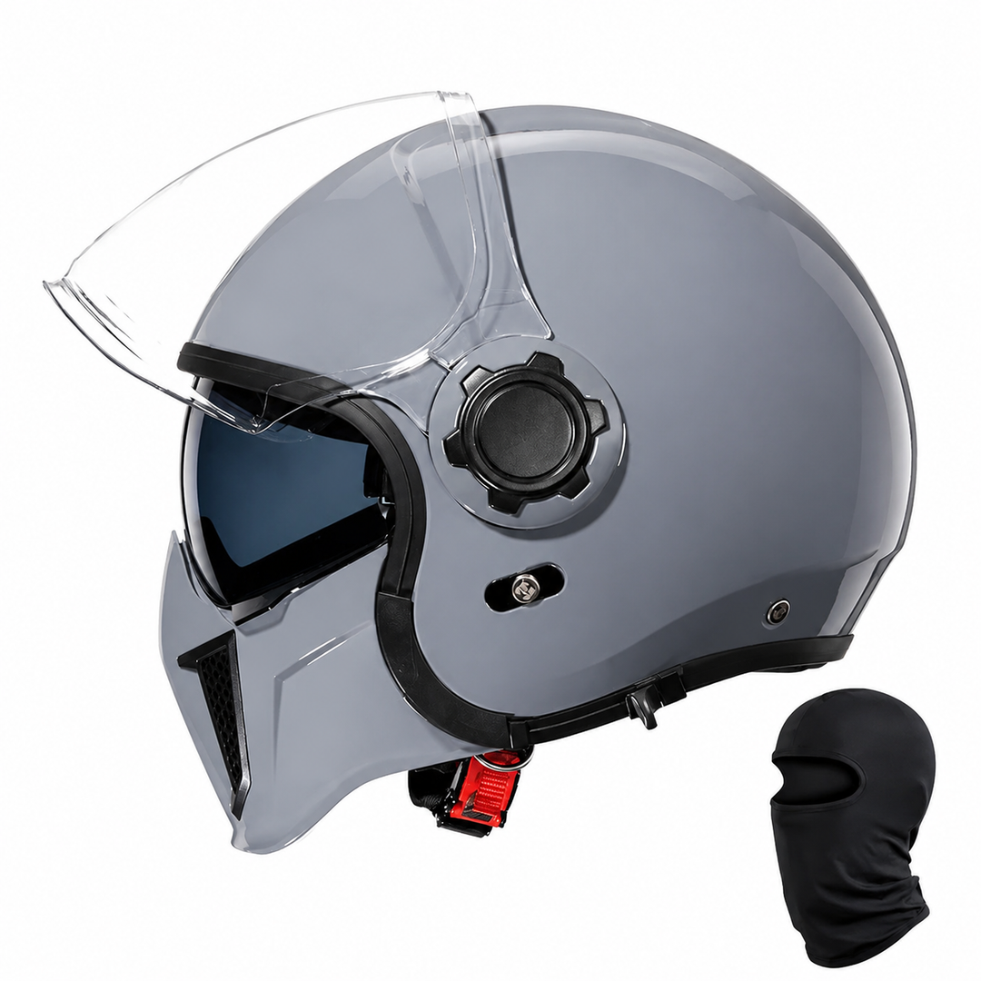 Premium Modular Motorcycle Helmet Full Face Open Face Dual Lens ABS Shell Retro Riding Helmet Anti Fog Visor Lightweight Tool Free Design Men Women