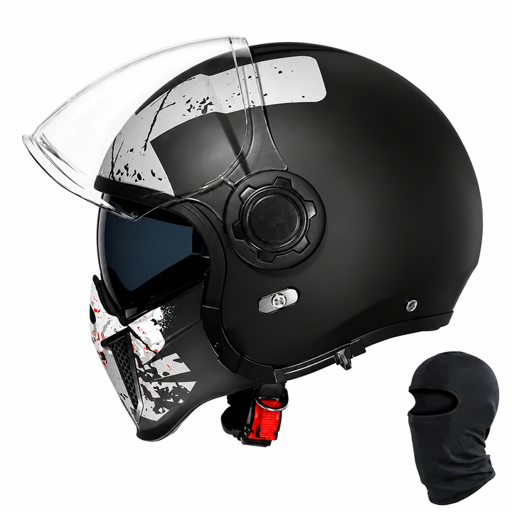 Premium Modular Motorcycle Helmet Full Face Open Face Dual Lens ABS Shell Retro Riding Helmet Anti Fog Visor Lightweight Tool Free Design Men Women
