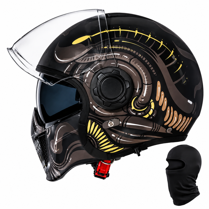 Premium Modular Motorcycle Helmet Full Face Open Face Dual Lens ABS Shell Retro Riding Helmet Anti Fog Visor Lightweight Tool Free Design Men Women