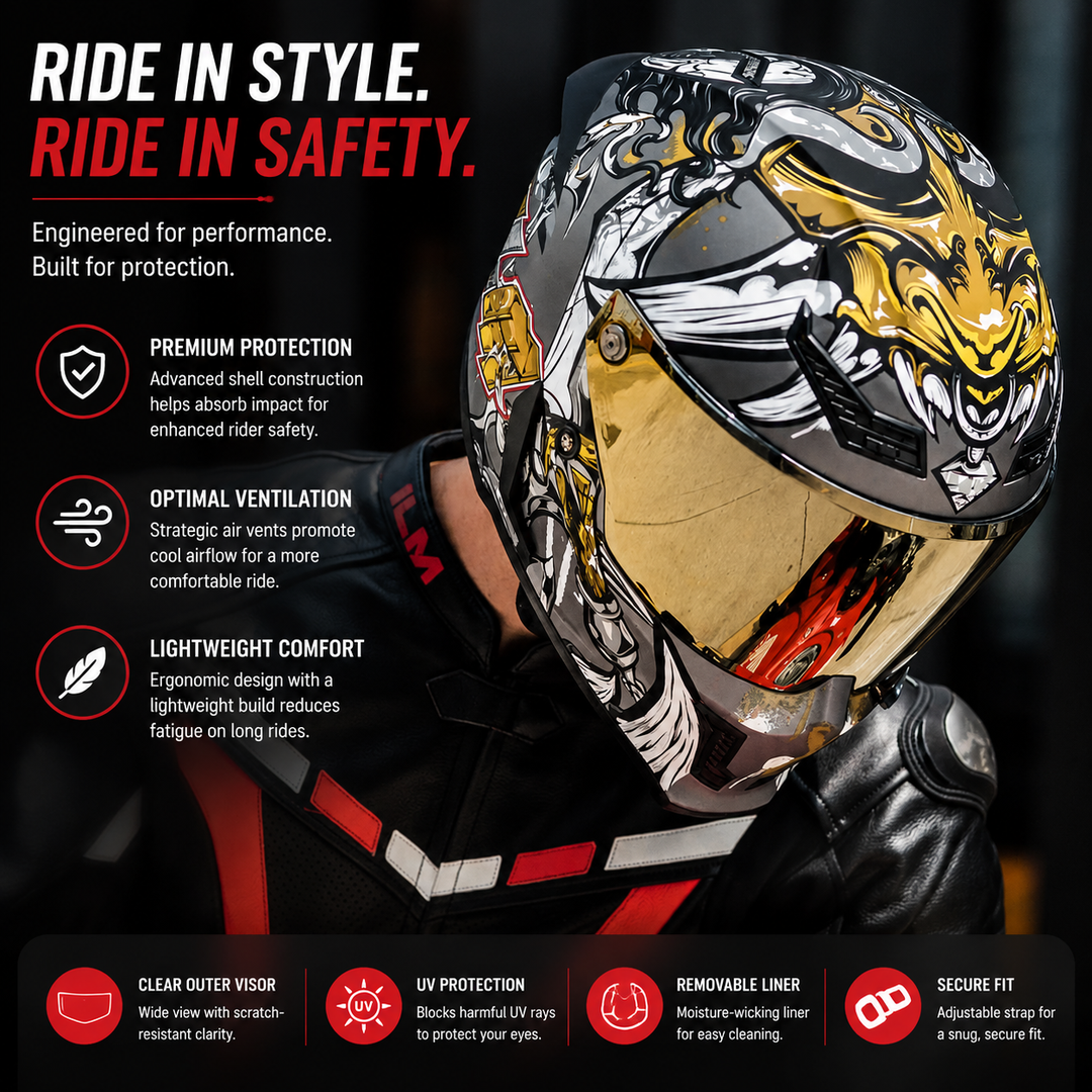 Premium Modular Motorcycle Helmet Full Face Open Face Dual Lens ABS Shell Retro Riding Helmet Anti Fog Visor Lightweight Tool Free Design Men Women