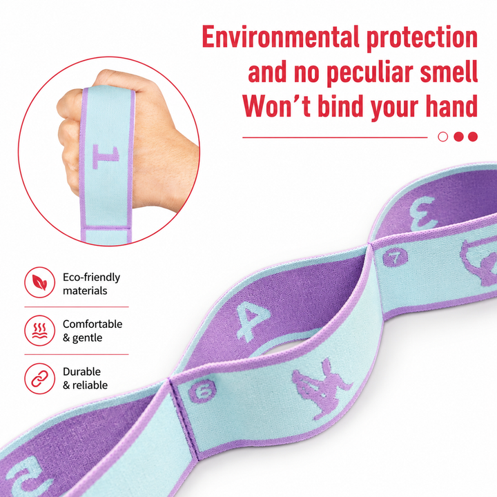 Premium Multi Grid Resistance Band Yoga Pilates Stretching Strap Adjustable Elastic Training Belt 8/9 Grid Mobility Flexibility Fitness Band