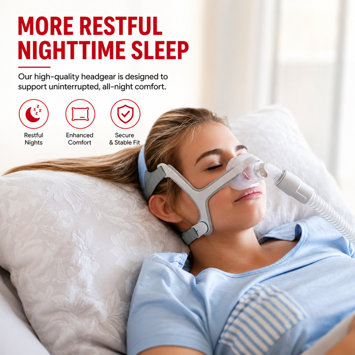 Premium N20 Nasal CPAP Mask Soft Silicone Sleep Mask Headgear Adjustable Secure Seal CPAP Therapy Compatible Nasal Airflow Comfort System