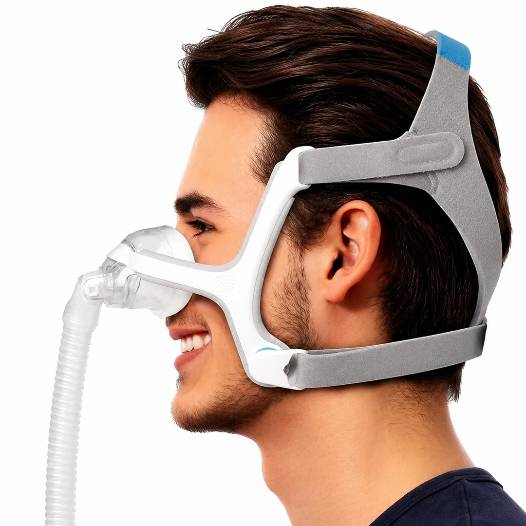 Premium N20 Nasal CPAP Mask Soft Silicone Sleep Mask Headgear Adjustable Secure Seal CPAP Therapy Compatible Nasal Airflow Comfort System