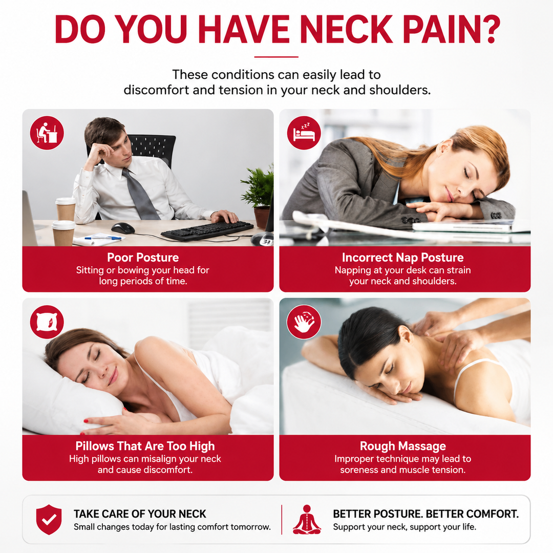 Premium Neck Massage Pillow Cervical Support Cushion Heat Vibration Airbag Compression 7 Modes Adjustable Neck &amp; Shoulder Relaxation Pain Relief Portable