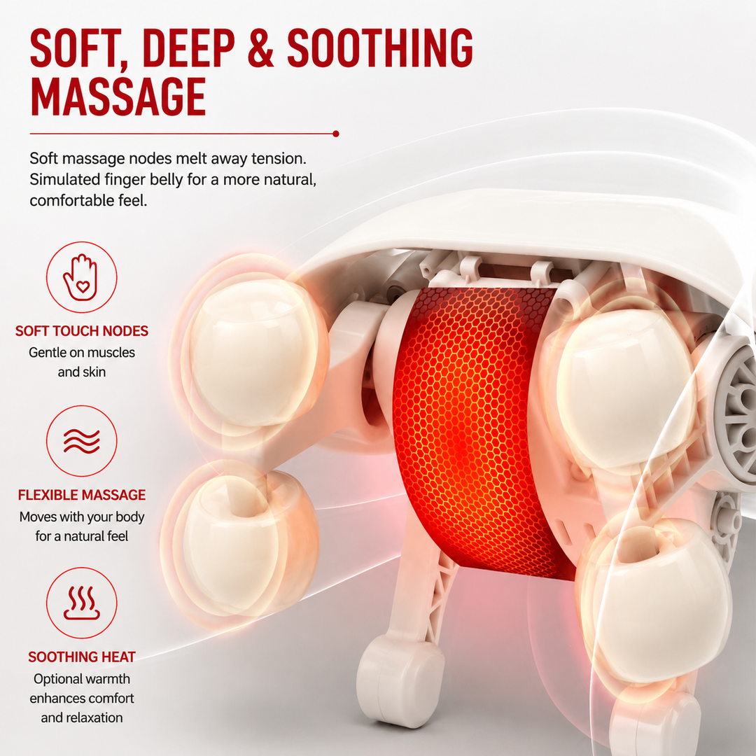 Premium Neck Shoulder Massager Shawl with Heat Shiatsu Deep Kneading Electric Rechargeable Wireless Back Neck Upper Body Pain Relief Relaxation Home Travel Use