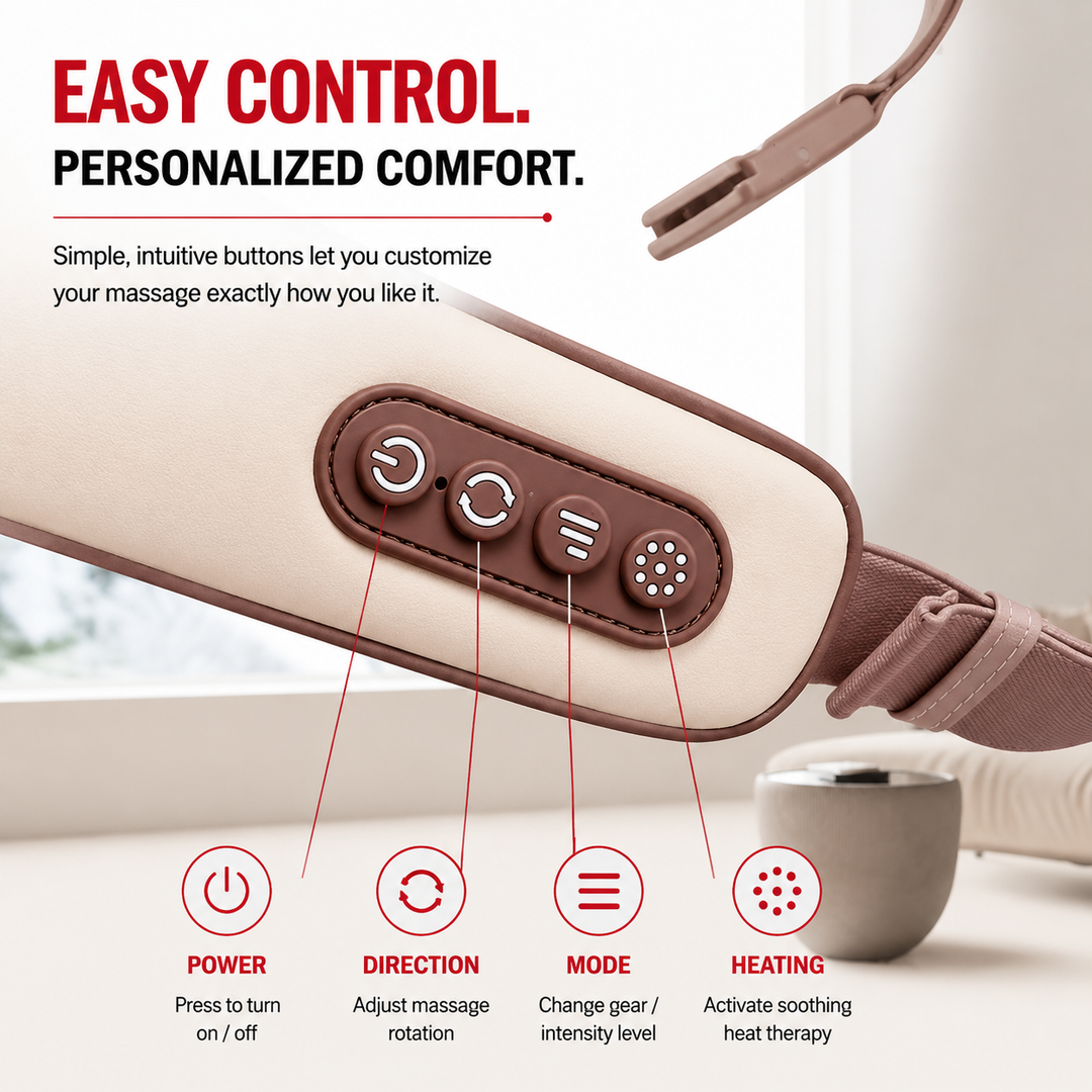 Premium Neck Shoulder Massager Shawl with Heat Shiatsu Deep Kneading Electric Rechargeable Wireless Back Neck Upper Body Pain Relief Relaxation Home Travel Use