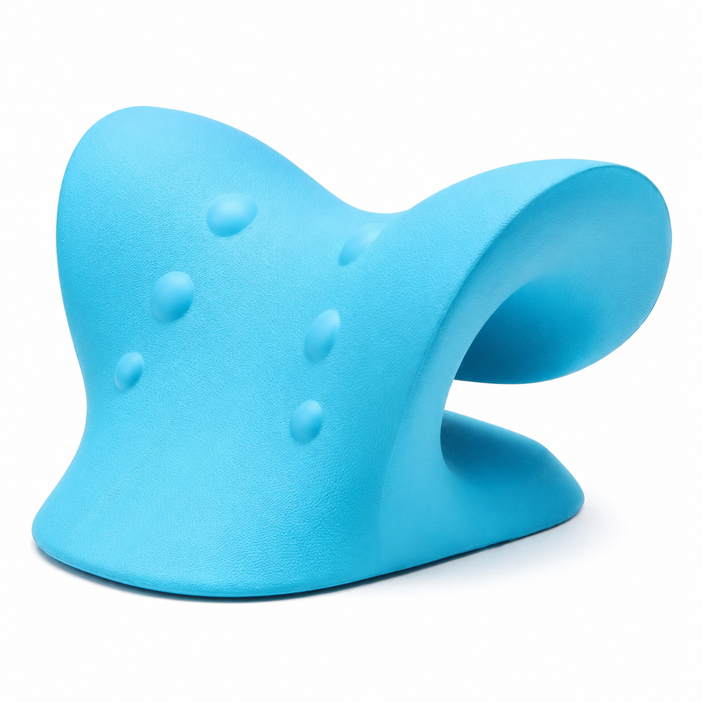 Premium Neck Shoulder Stretcher Relaxer Cervical Traction Support Pillow Ergonomic Neck Massager Spine Alignment Pain Relief Massage Pillow