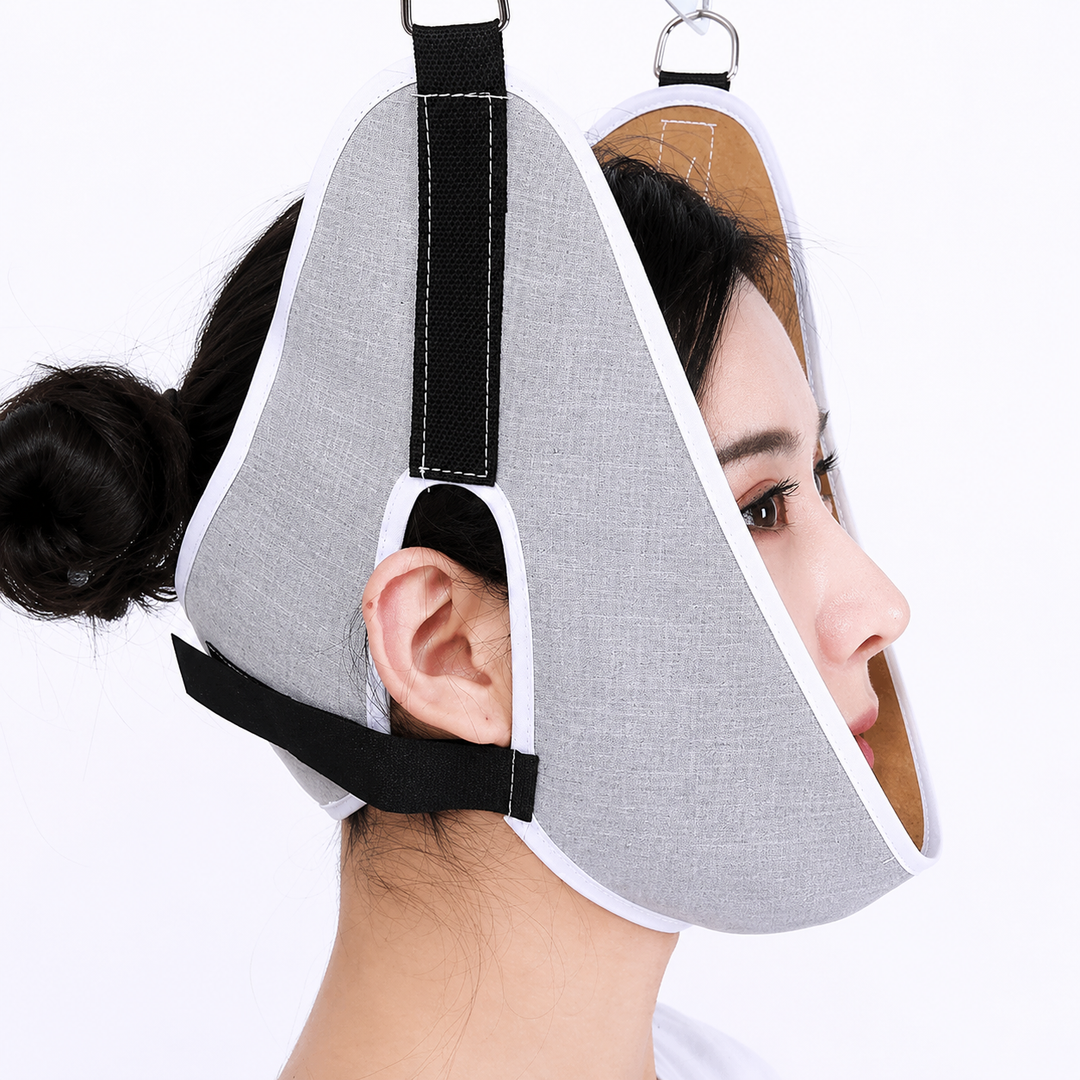 Premium Neck Stretcher Hammock Over Door Cervical Traction Device Adjustable Neck Support for Posture Comfort Home Office Travel Relief Device System