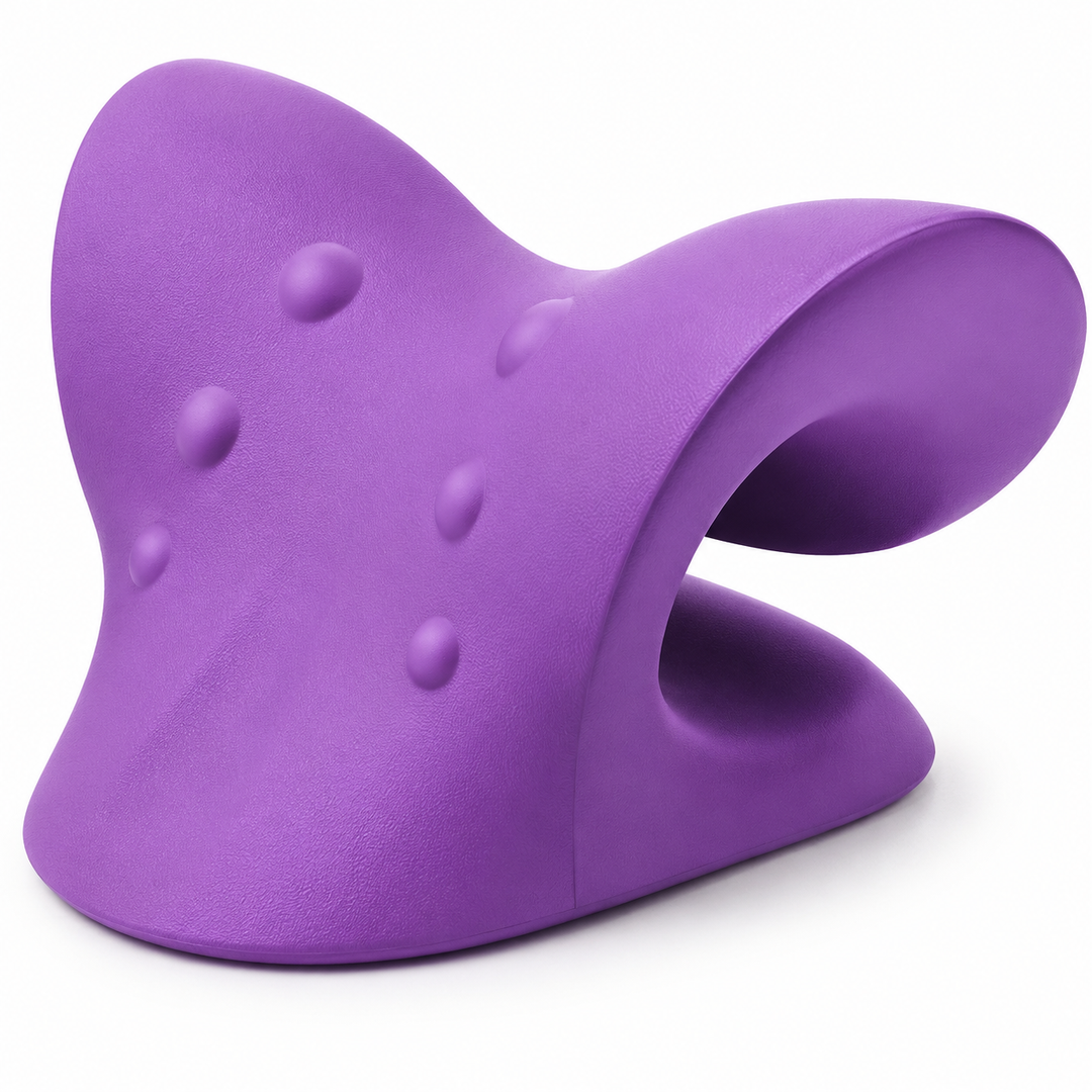 Premium Neck Stretcher Pillow Cervical Support Relaxer Ergonomic Neck Massage Cushion High Density Foam Neck Support for Home Office Travel Daily Use Comfort