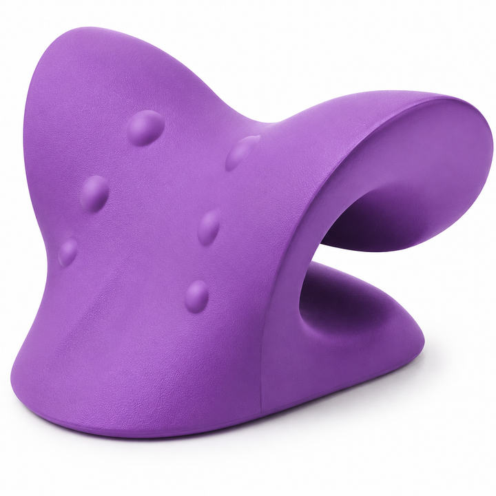 Premium Neck Stretcher Pillow Cervical Support Relaxer Ergonomic Neck Massage Cushion High Density Foam Neck Support for Home Office Travel Daily Use Comfort