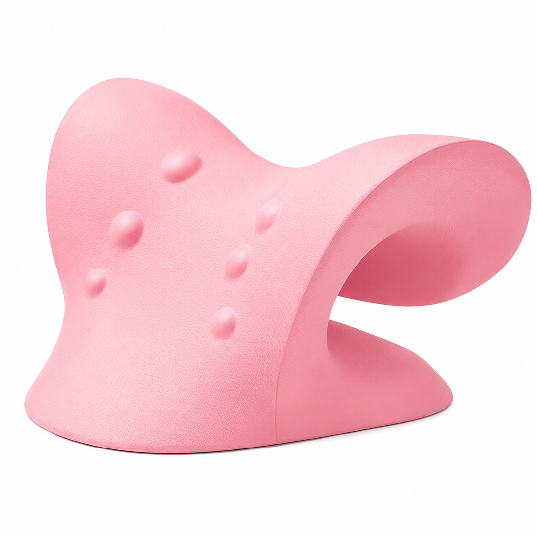 Premium Neck Stretcher Pillow Cervical Support Relaxer Ergonomic Neck Massage Cushion High Density Foam Neck Support for Home Office Travel Daily Use Comfort