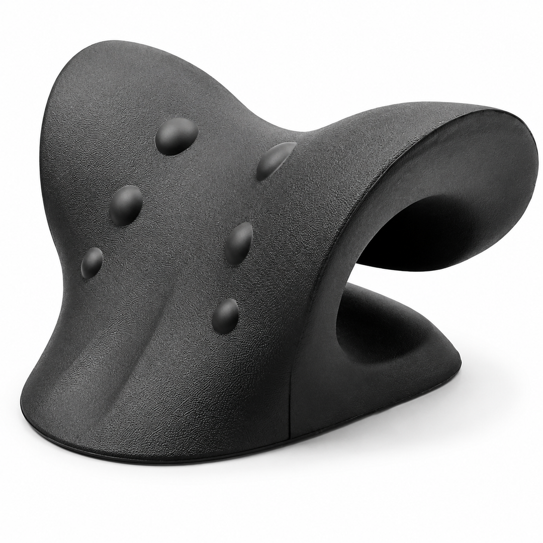 Premium Neck Stretcher Pillow Cervical Support Relaxer Ergonomic Neck Massage Cushion High Density Foam Neck Support for Home Office Travel Daily Use Comfort
