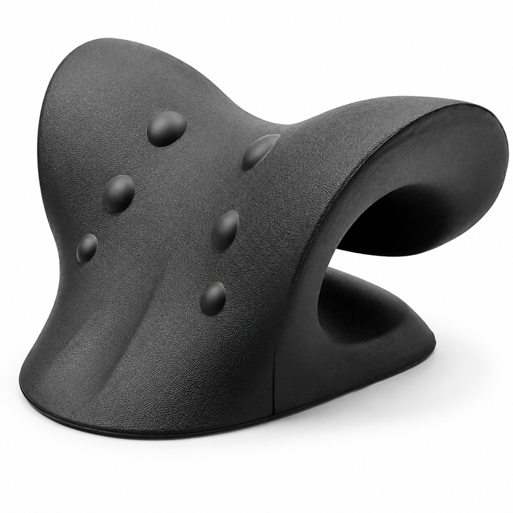 Premium Neck Stretcher Pillow Cervical Support Relaxer Ergonomic Neck Massage Cushion High Density Foam Neck Support for Home Office Travel Daily Use Comfort