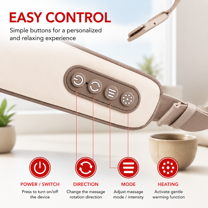 Premium Neck and Shoulder Massager with Heat Shiatsu Deep Tissue Kneading Rechargeable Wireless Massage Shawl Back Neck Pain Relief Portable Home Office Travel Use
