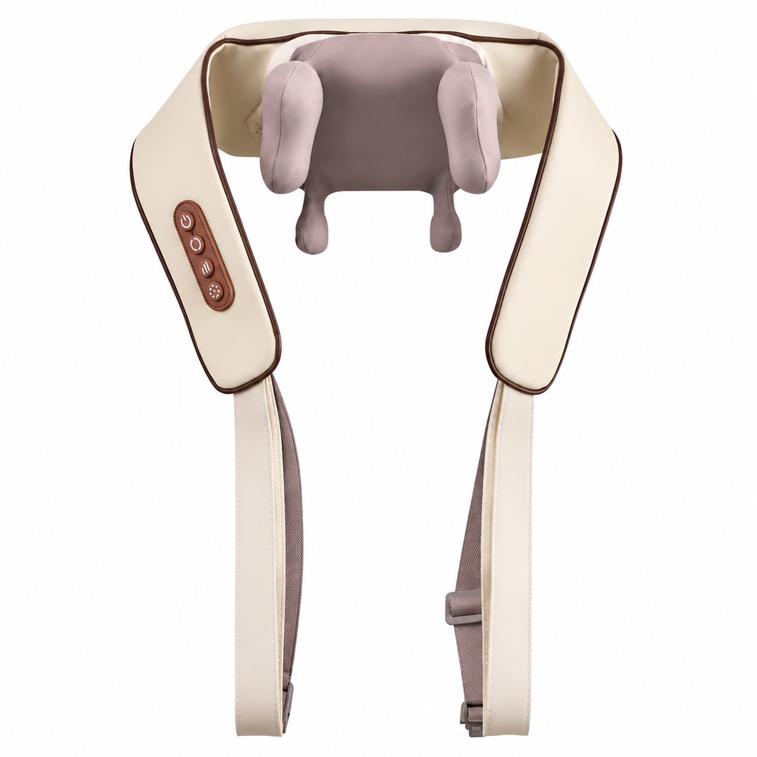Premium Neck and Shoulder Massager with Heat Shiatsu Kneading Electric Massage Shawl Rechargeable for Back Neck Arms Gym Work Daily Use Comfort
