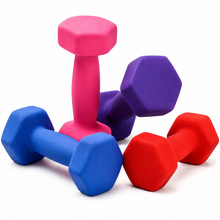 Premium Neoprene Dumbbell Non Slip Single Weight 1.1lb 2.2lb 4.4lb Hand Weight Compact Fitness Dumbbell for Home Gym Workout Training Daily Use