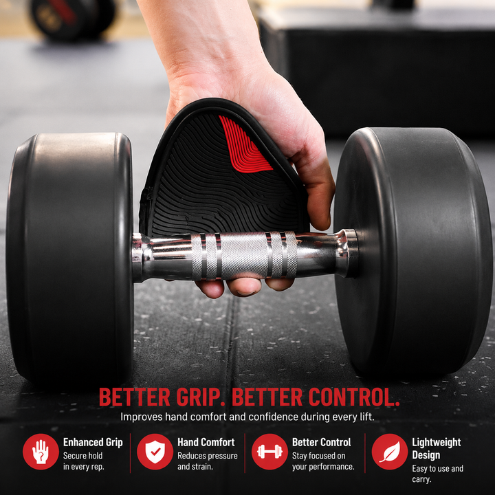 Premium Neoprene Grip Pads Weightlifting Powerlifting Anti-Slip Hand Grips Gym Training Calisthenics Fitness Workout Grip Support Gloves Men Women