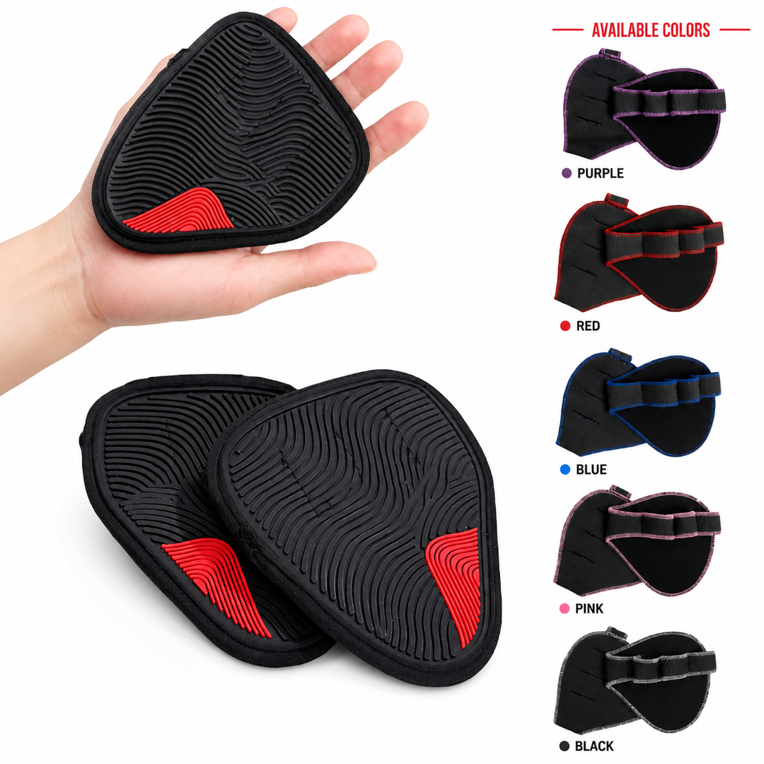Premium Neoprene Grip Pads Weightlifting Powerlifting Anti-Slip Hand Grips Gym Training Calisthenics Fitness Workout Grip Support Gloves Men Women