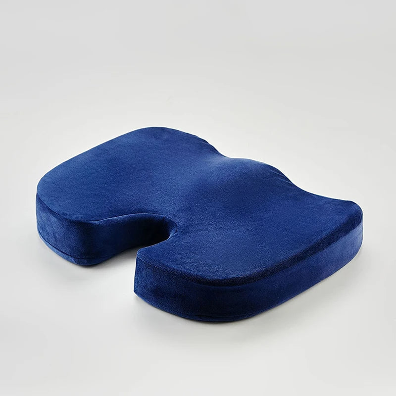 Premium Non-Slip Gel Memory Foam Cushion Ergonomic Coccyx Seat Support Office Chair Car Seat Long Sitting Pressure Relief Comfort Cushion