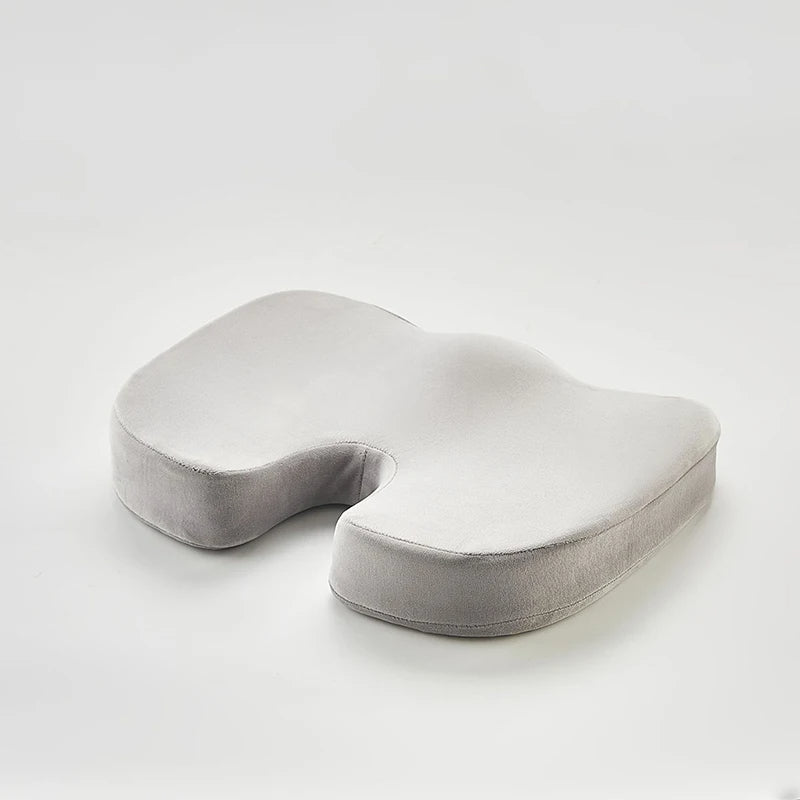 Premium Non-Slip Gel Memory Foam Cushion Ergonomic Coccyx Seat Support Office Chair Car Seat Long Sitting Pressure Relief Comfort Cushion