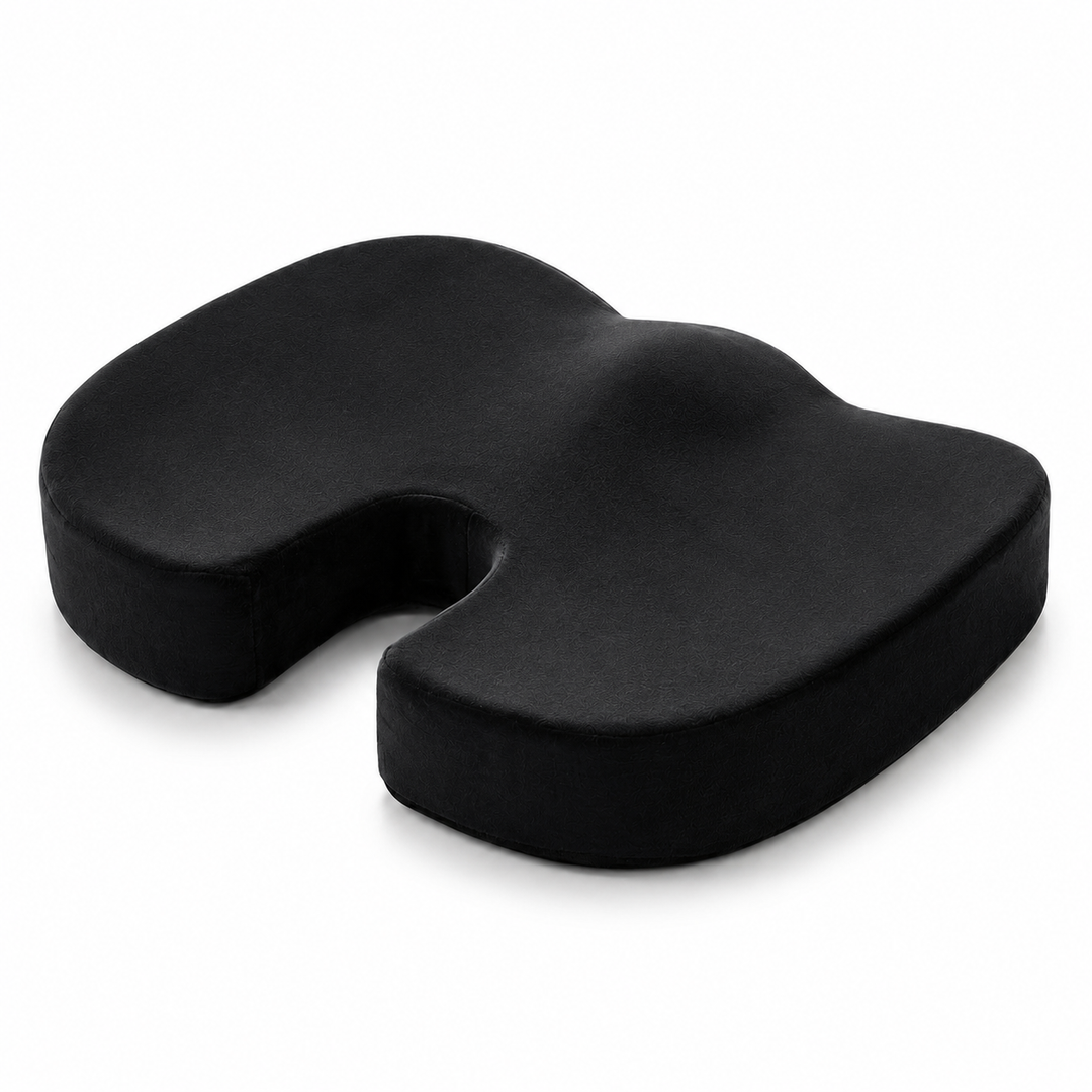 Premium Non-Slip Gel &amp; Memory Foam Cushion Ergonomic Coccyx Support Cushion Office Chair Car Seat Long Sitting Comfort Pressure Relief Seat Pad