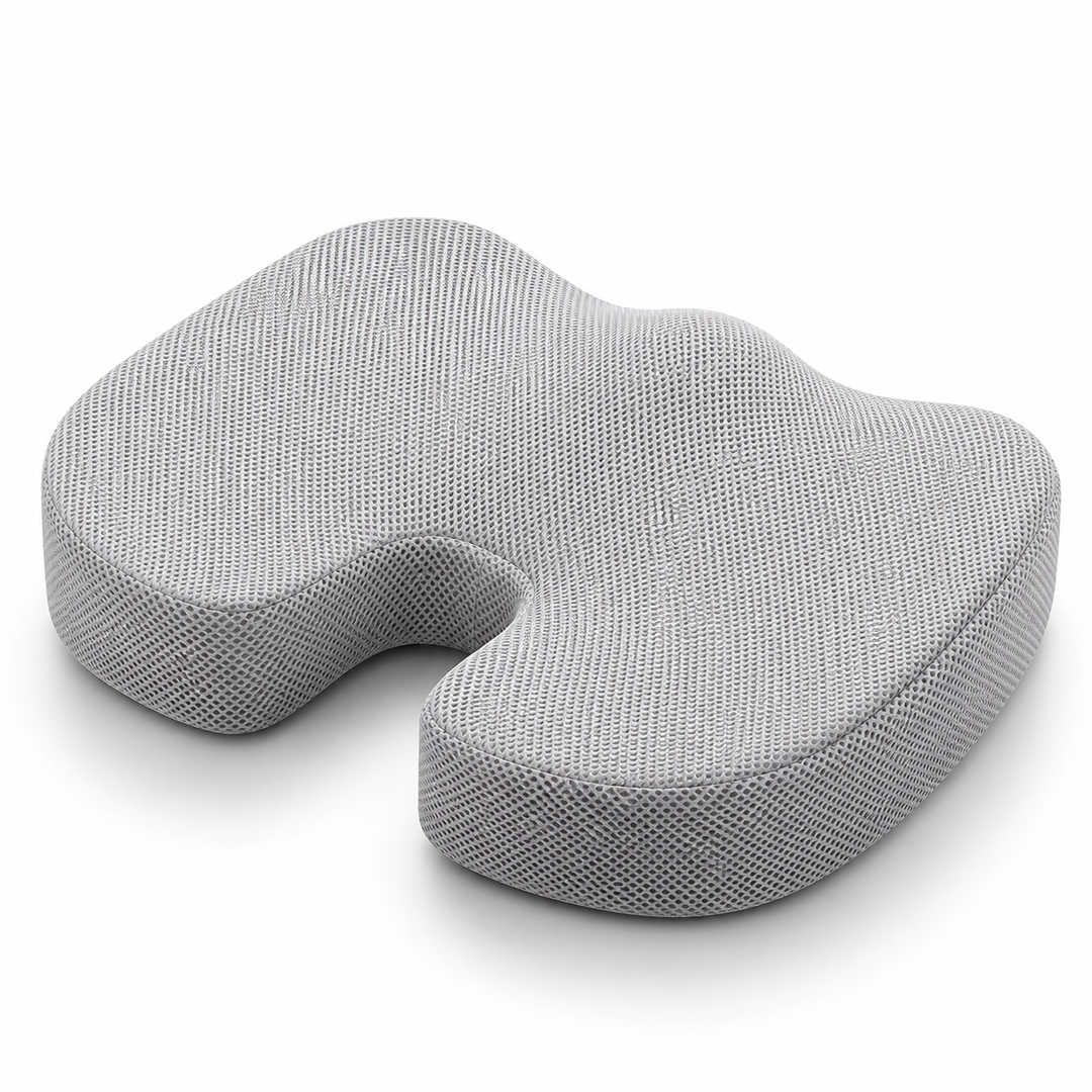 Premium Non-Slip Gel &amp; Memory Foam Cushion Ergonomic Coccyx Support Cushion Office Chair Car Seat Long Sitting Comfort Pressure Relief Seat Pad