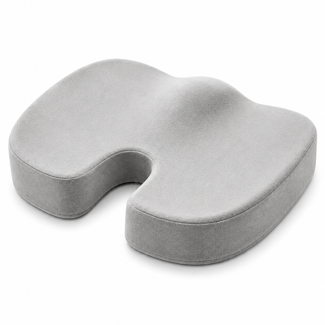 Premium Non-Slip Gel &amp; Memory Foam Cushion Ergonomic Coccyx Support Cushion Office Chair Car Seat Long Sitting Comfort Pressure Relief Seat Pad