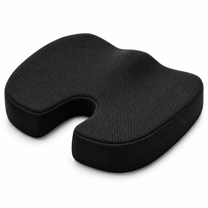 Premium Non-Slip Gel &amp; Memory Foam Cushion Ergonomic Coccyx Support Cushion Office Chair Car Seat Long Sitting Comfort Pressure Relief Seat Pad