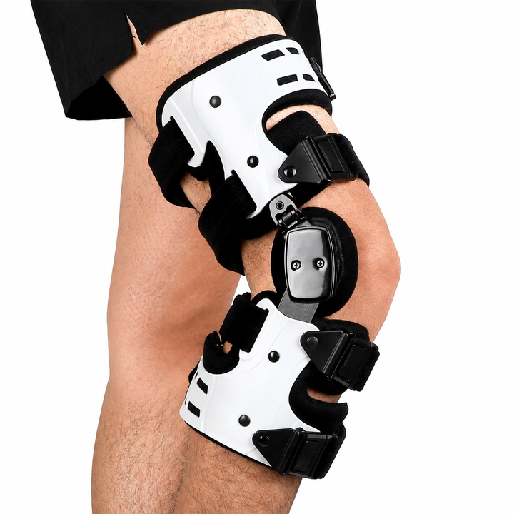 Premium OA Unloader Knee Brace Adjustable Hinged Knee Support Medial Offloading Brace with Range of Motion Control Stabilization Rehabilitation Support System
