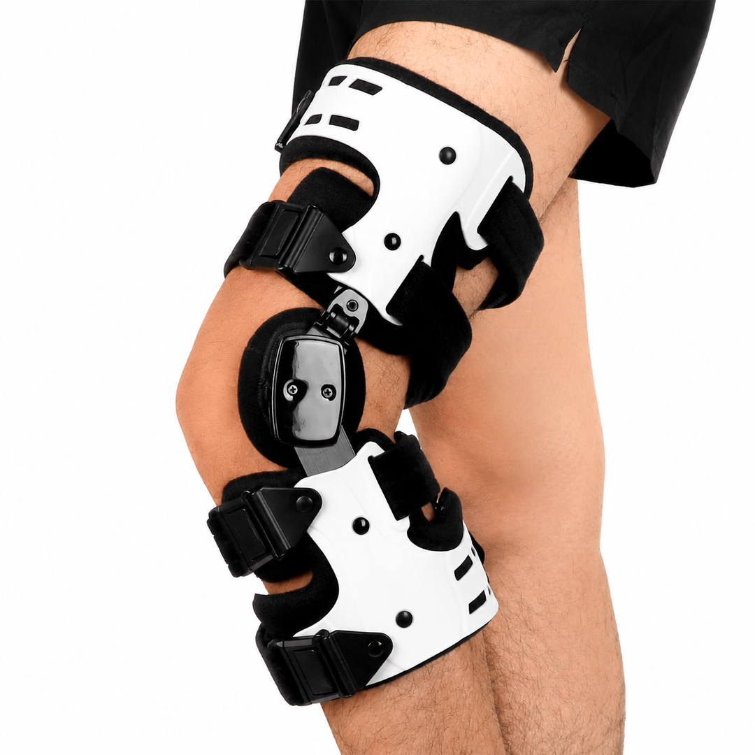 Premium OA Unloader Knee Brace Adjustable Hinged Knee Support Medial Offloading Brace with Range of Motion Control Stabilization Rehabilitation Support System
