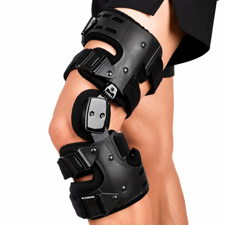 Premium OA Unloader Knee Brace Adjustable Hinged Knee Support Medial Offloading Brace with Range of Motion Control Stabilization Rehabilitation Support System