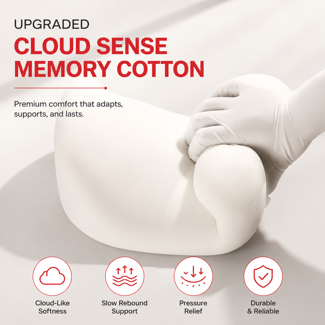 Premium Office Chair Cushion Memory Foam Seat Cushion with Lumbar Support Back Pain Relief Ergonomic Desk Chair Home Office Sitting Comfort Pad