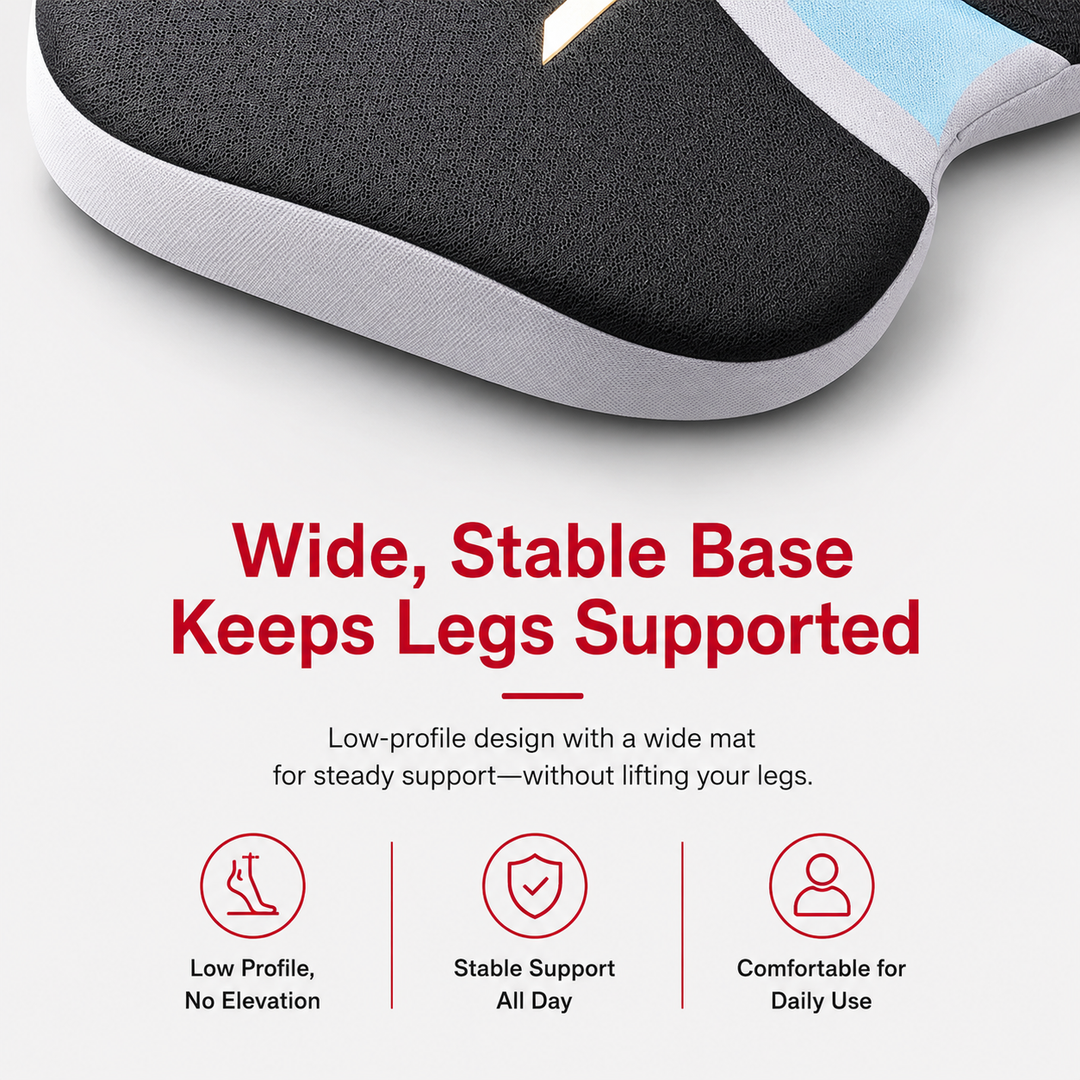 Premium Orthopedic Memory Foam Cushion Non Slip Tailbone Sciatica Seat Cushion Back Support Pressure Relief Chair Car Prostate Comfort Pad