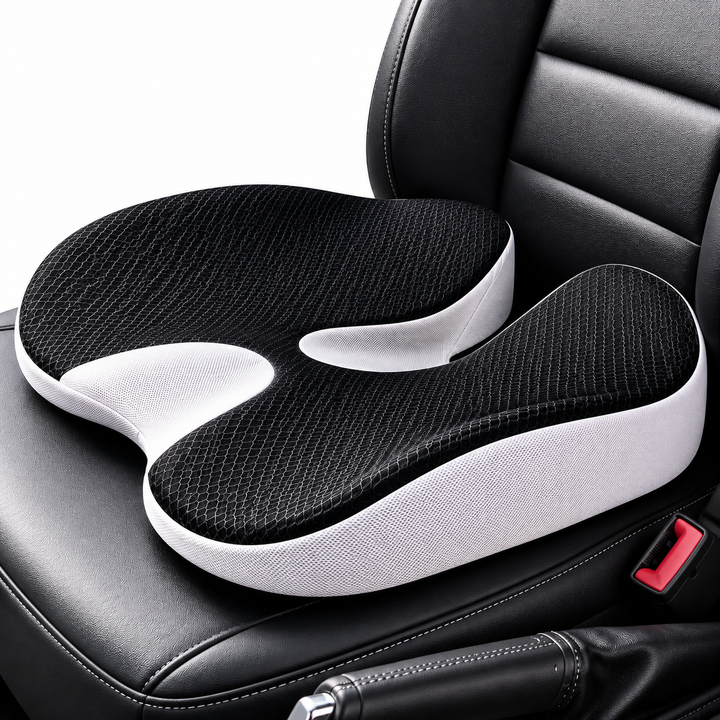 Premium Orthopedic Memory Foam Cushion Non Slip Tailbone Sciatica Seat Cushion Back Support Pressure Relief Chair Car Prostate Comfort Pad