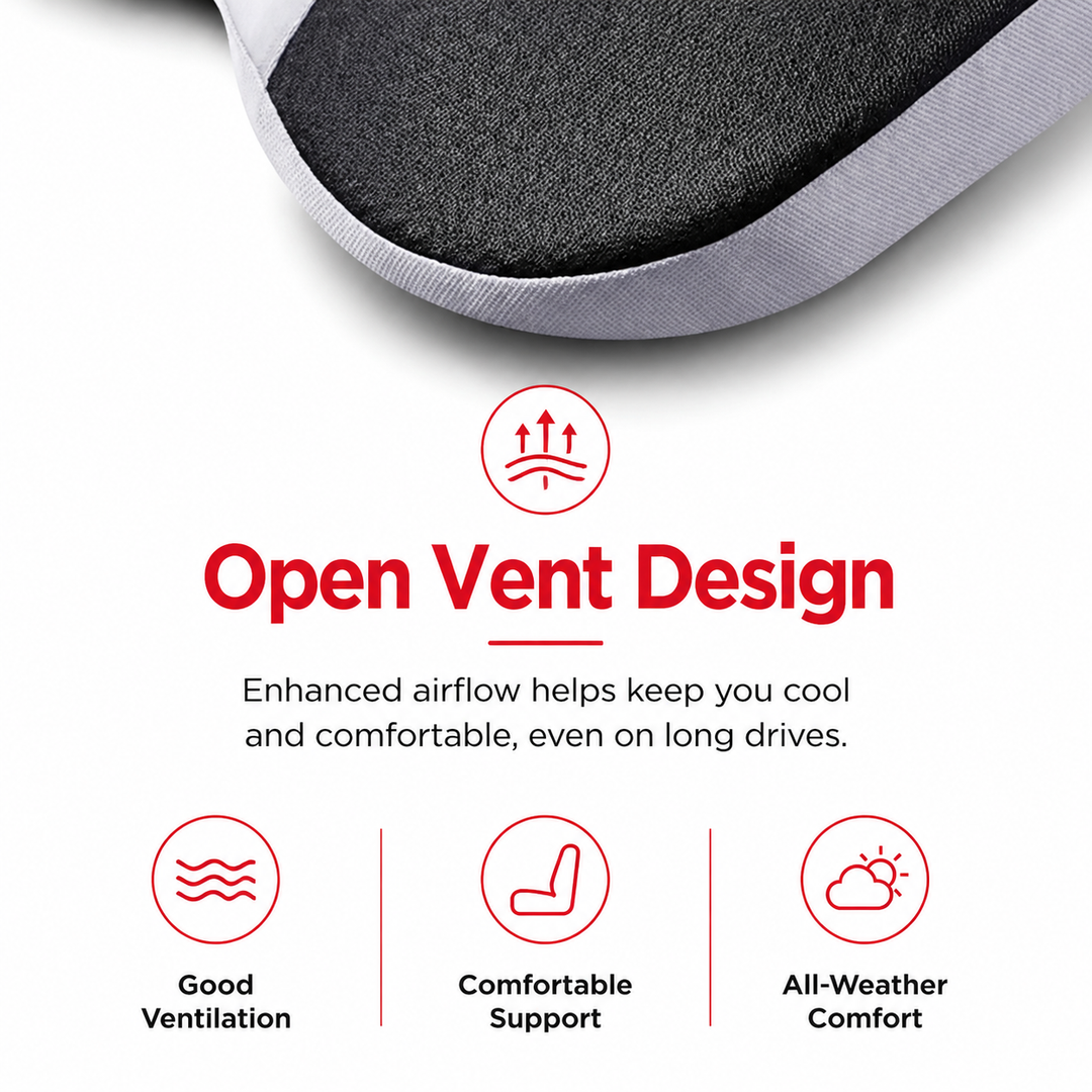 Premium Orthopedic Memory Foam Cushion Non Slip Tailbone Sciatica Seat Cushion Back Support Pressure Relief Chair Car Prostate Comfort Pad