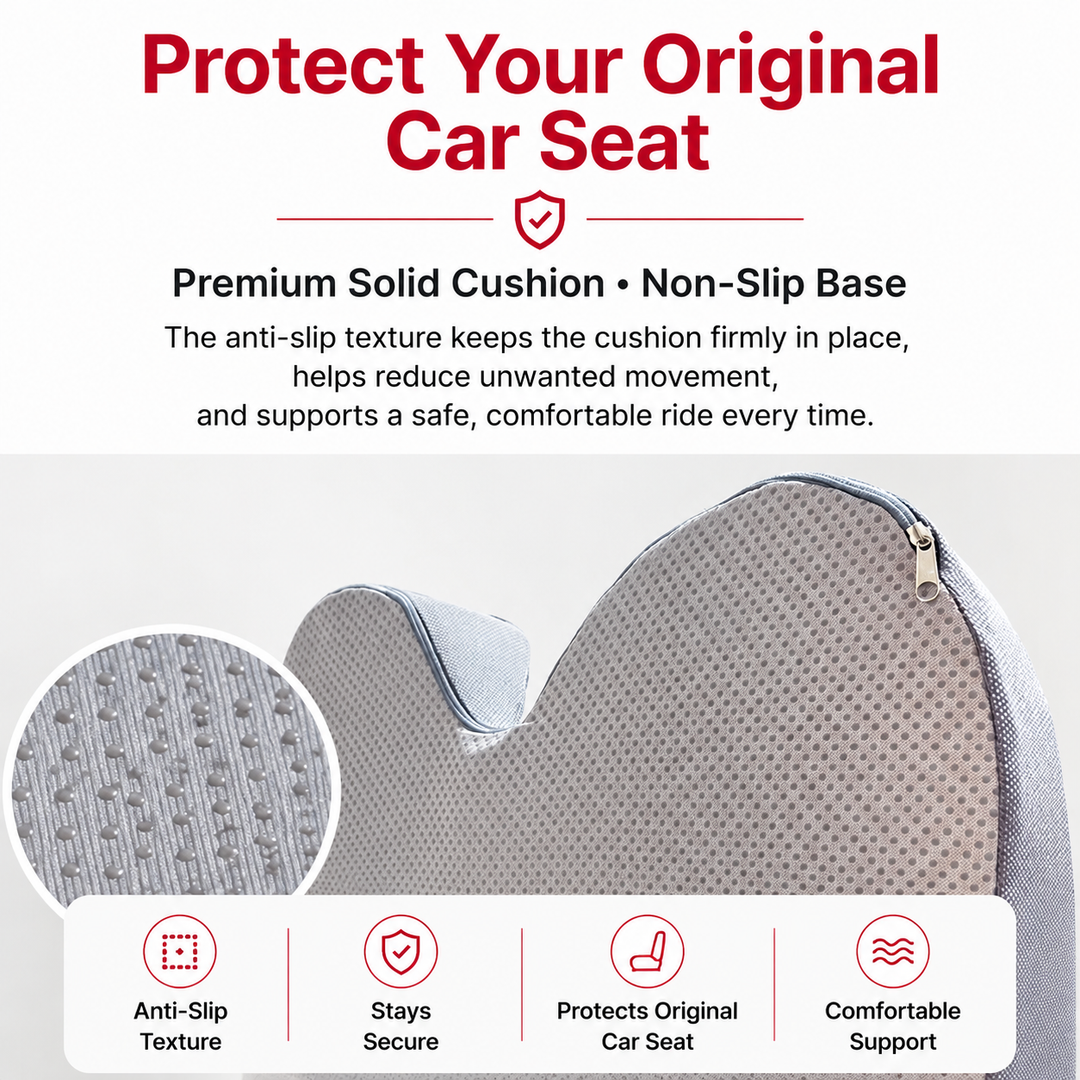 Premium Orthopedic Memory Foam Cushion Non Slip Tailbone Sciatica Seat Cushion Back Support Pressure Relief Chair Car Prostate Comfort Pad