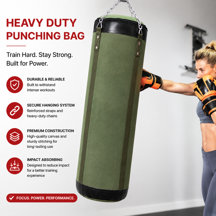 Premium PVC Boxing Sandbag Durable Hanging Punching Bag for Indoor &amp; Outdoor Training Oxford Cloth Sponge Material 60/80/100cm Sizes Chain Included Mt