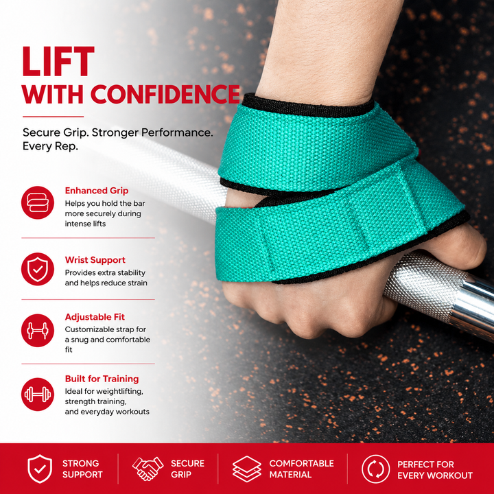 Premium Padded Figure 8 Deadlift Straps Weight Lifting Wrist Support Powerlifting Gym Fitness Pull Up Bar Grip Training Durable Comfortable Support