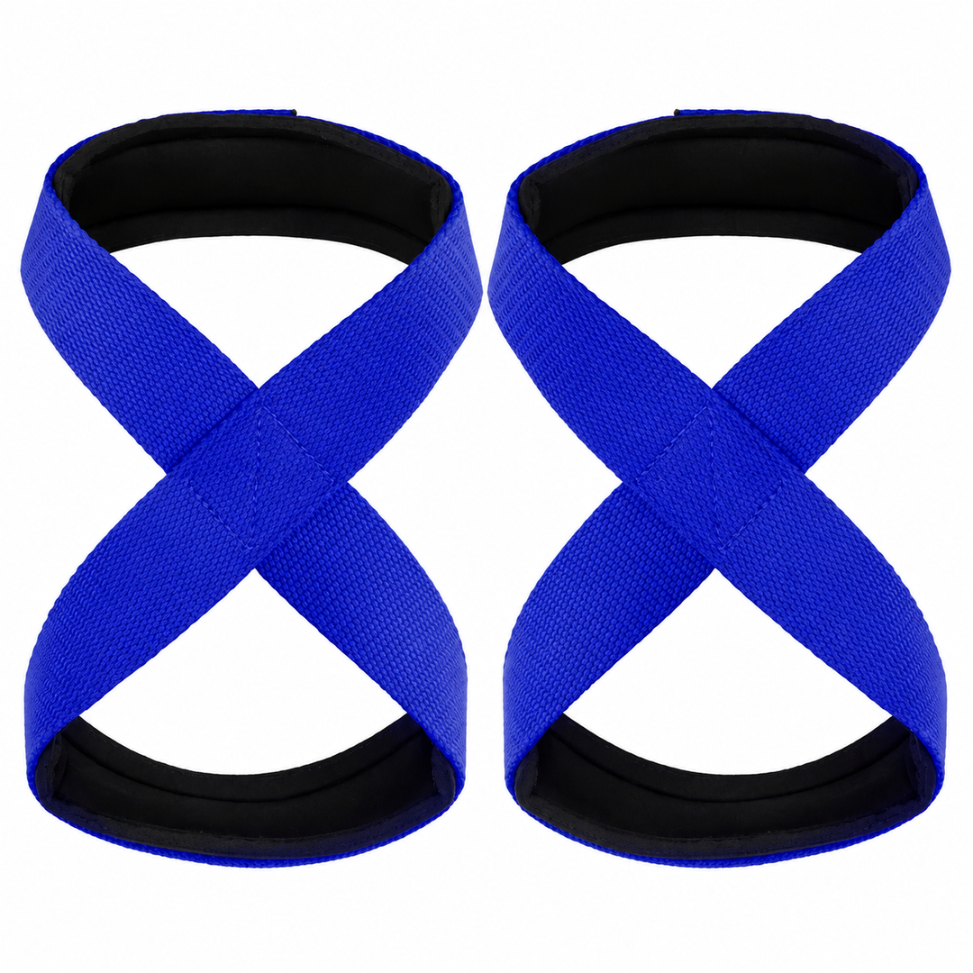 Premium Padded Figure 8 Deadlift Straps Weight Lifting Wrist Support Powerlifting Gym Fitness Pull Up Bar Grip Training Durable Comfortable Support