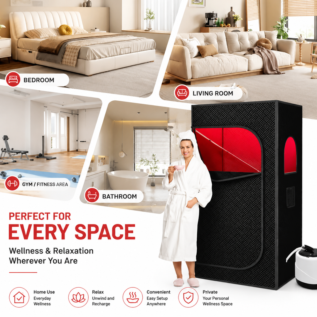Premium Portable Steam Sauna Tent Infrared Home Sauna 2.5L Steam Generator 9 Heat Levels 99 Min Timer Foldable Spa Detox Relaxation Wellness System