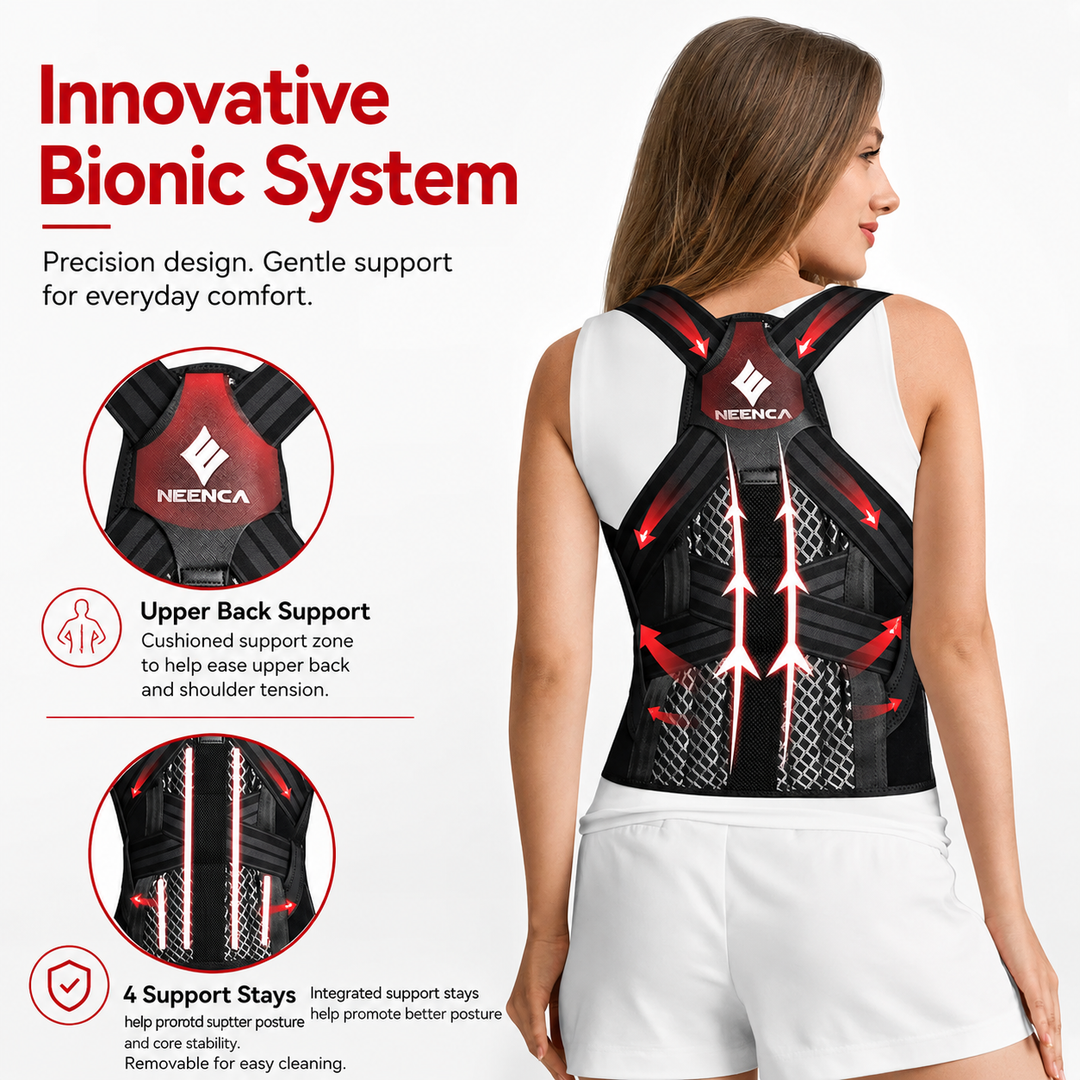 Premium Posture Corrector Brace Adjustable Back Support Spine Alignment Shoulder Support Slouching Pain Relief Breathable Lightweight Posture Correction Belt for Daily Use