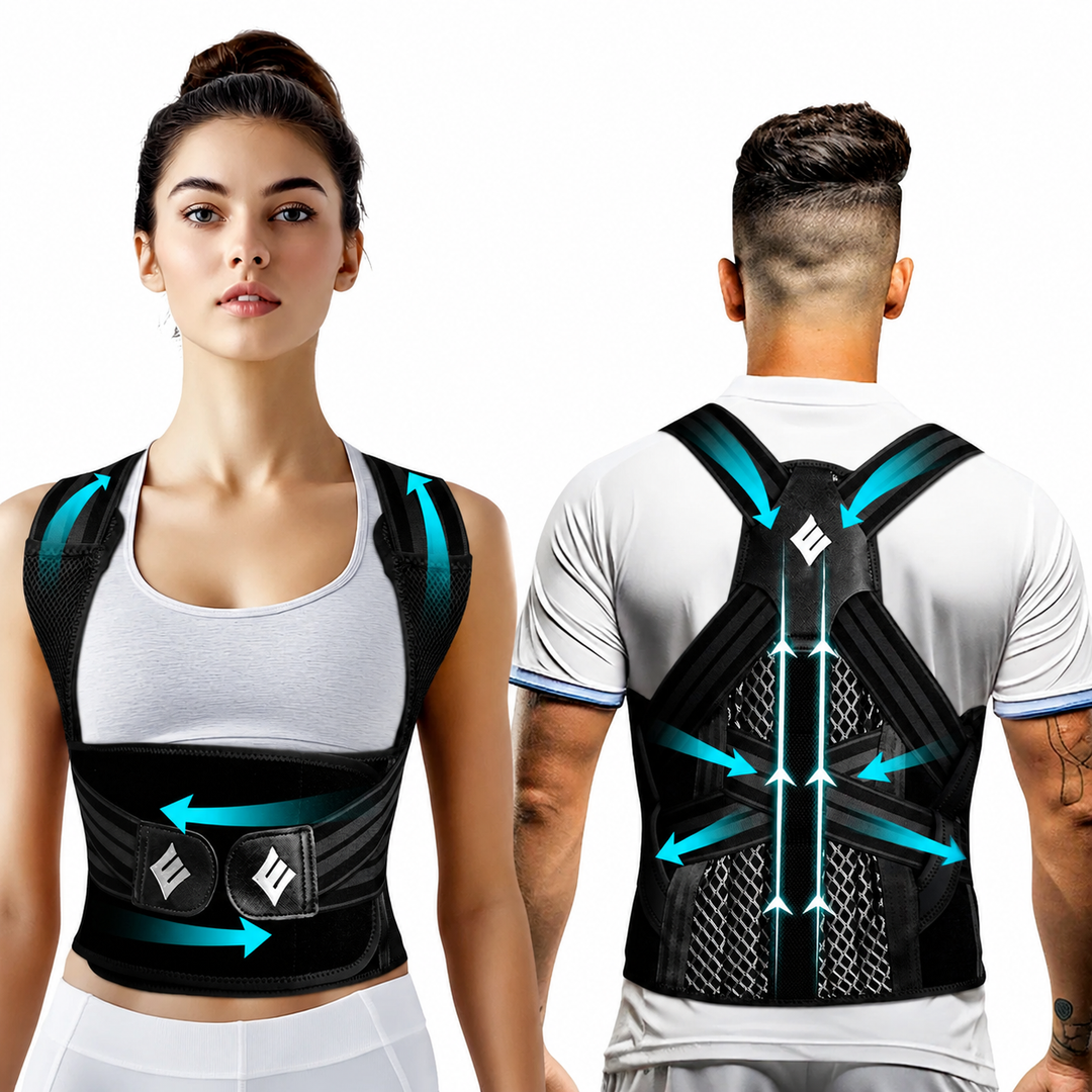 Premium Posture Corrector Brace Adjustable Back Support Spine Alignment Shoulder Support Slouching Pain Relief Breathable Lightweight Posture Correction Belt for Daily Use