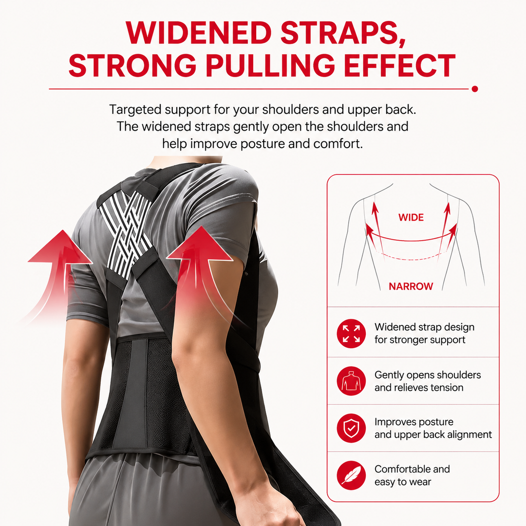 Premium Posture Corrector Brace Adjustable Back Support for Kids Students Adults Shoulder Alignment Adjustable Posture Support Belt Daily Wear Ergonomic Fit