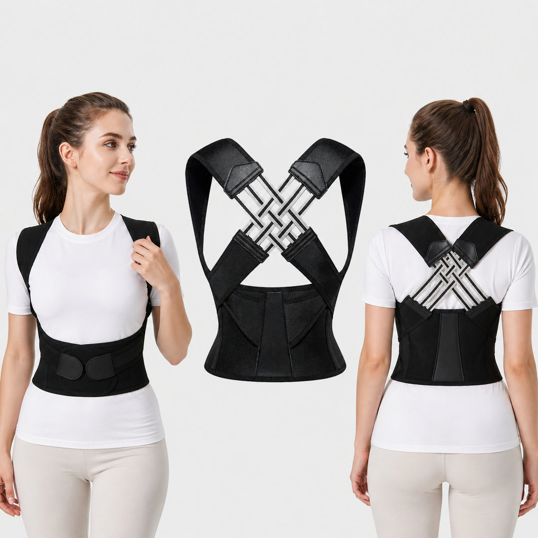 Premium Posture Corrector Brace Adjustable Back Support for Kids Students Adults Shoulder Alignment Adjustable Posture Support Belt Daily Wear Ergonomic Fit